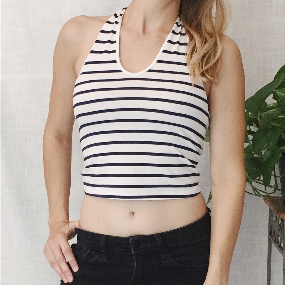 Wild Fable Striped Crop Top
